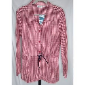 Dicoo Red Gingham Women's Jacket